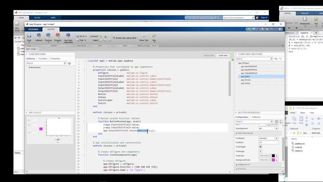 How to make an app using MATLAB app designer ( graphical user interface GUI ) смотреть онлайн