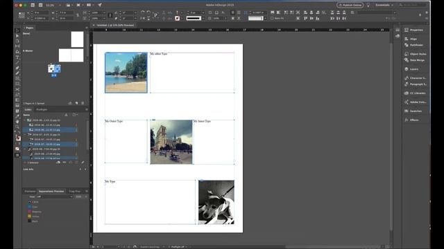InDesign Mirrored Layout for Left and Right Hand pages смотреть онлайн