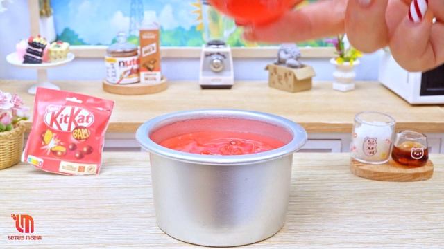 Amazing KITKAT Cake | Best Miniature Cake Recipe By Yummy Bakery | Rainbow KitKat Cake