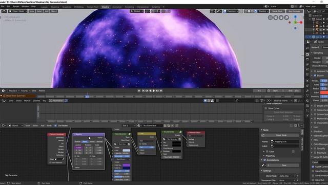 [Blender 2.8] Quick Tip - Animation Sky with Expresion Driver смотреть онлайн