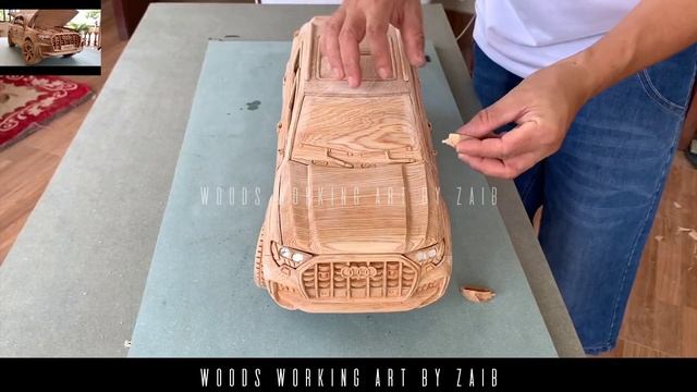 Woods Carving | Audi Q7 (2021) New Model | Woods Working Art By Zaib смотреть онлайн