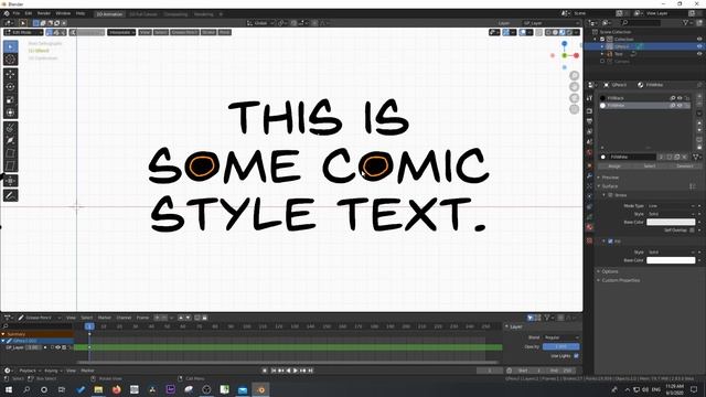 Blender Quick Tip: Converting Text to Grease Pencil смотреть онлайн
