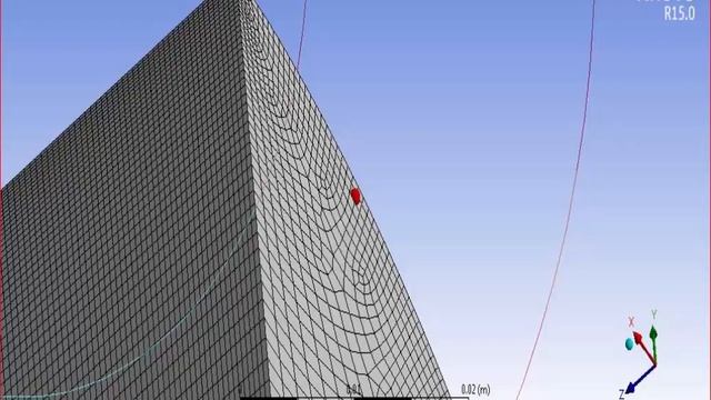 Laminar flow in a 3D pipe simulation Ansys Fluent смотреть онлайн
