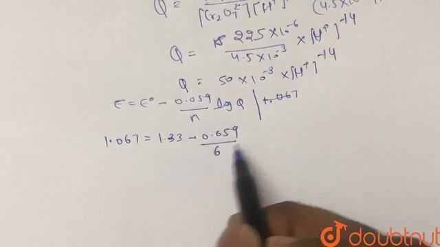 For Cr_(2)O_(7)^(2)+14 H^(+)+6e^(-)rarr2Cr^(3+)+7H_(2)O E^(@)=1.33 V.At 298k, [Cr_(2)O_(7)^(2-)]... смотреть онлайн