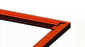 Цепная кладка в 1,5 кирпича