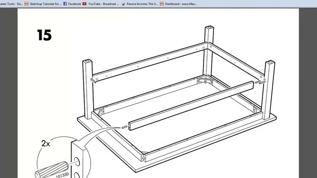 Model any IKEA furniture using Sketchup смотреть онлайн