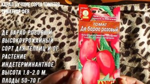 ТОМАТ ДЕ БАРАО все его сорта  Эти томаты обязательно должны быть у вас на грядке Урожайные сладкие