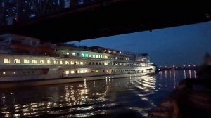 Теплоход "Сергей Дягилев" на канале им. Москвы. Первый рейс навигации 2024