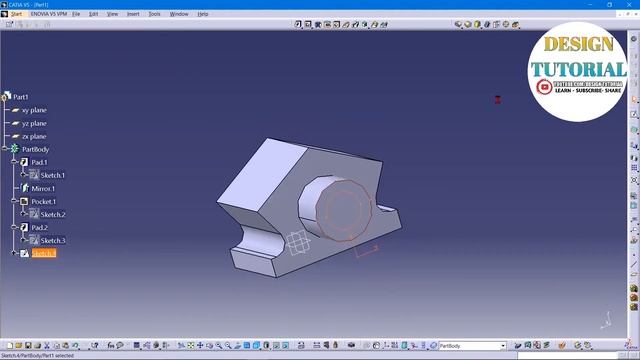 MINI CRANK CASE DESIGN IN CATIA V5 | CRANK CASE IN CATIA|CATIA IN TAMIL смотреть онлайн