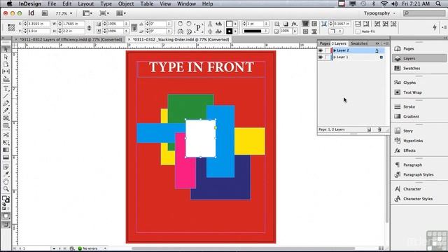 tutorial adobe indesign Stacking Order смотреть онлайн