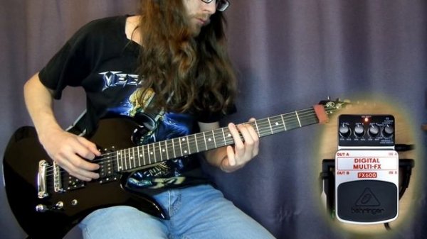 Behringer FX600 Digital Multi-FX guitar pedal test demo