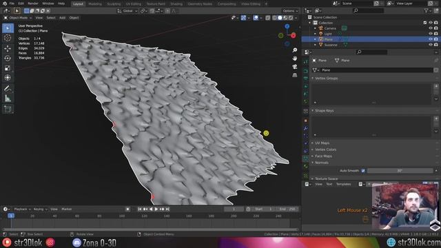 #33 Displace Modifier en Blender 2.9 - Modificadores Blender смотреть онлайн