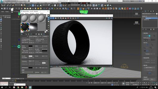 3Ds Max Vray Car Materials. Part 2/4 (Tire) смотреть онлайн