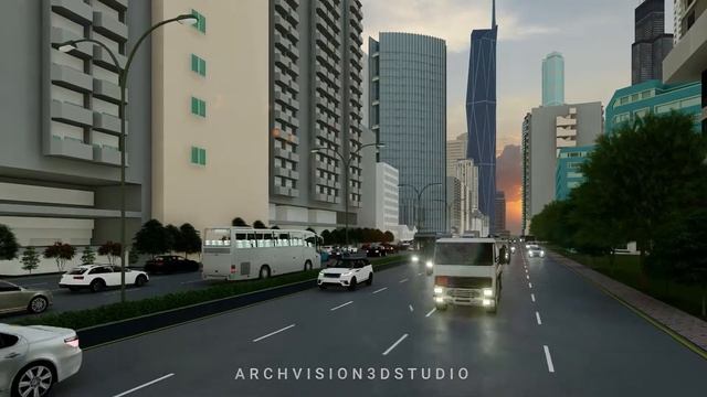 CITY TRAFFIC ANIMATION VIDEO| PRACTICE MODEL смотреть онлайн