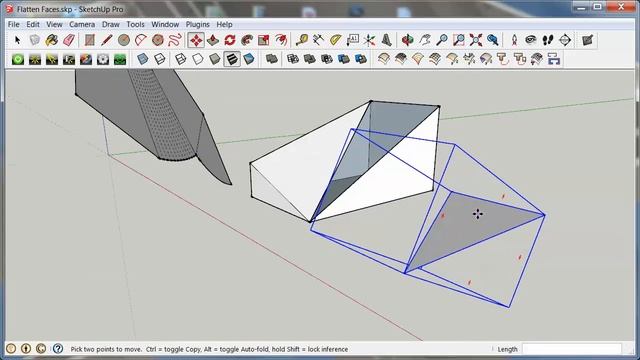Flatten Faces SketchUp Extension - Introduction смотреть онлайн