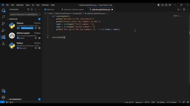 GitHub Copilot- How to use? | Practical demo with Visual Studio Code смотреть онлайн