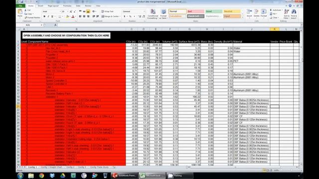 RPI DBF Solidworks Model Centric BoM Excel Macro смотреть онлайн