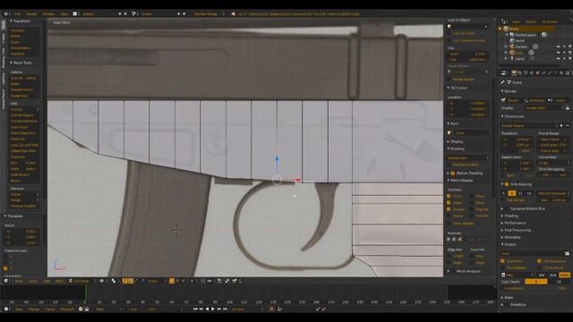 Scorpion 3D Gun Modeling Tutorial [BLENDER] - Part 1 смотреть онлайн