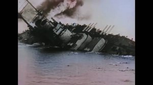 Кадры Первой мировой войны  Затонувшее судно Сент Иштв