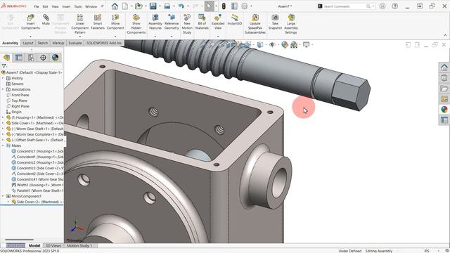 8 Add Offset Shaft Gear & Mate смотреть онлайн