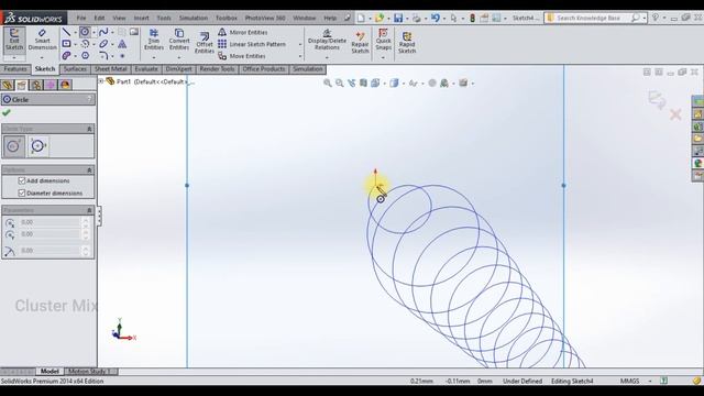 HELIX AND SPIRAL CURVE IN SOLIDWORKS || SOLIDWORKS TUTORIALS FOR BEGINNERS смотреть онлайн