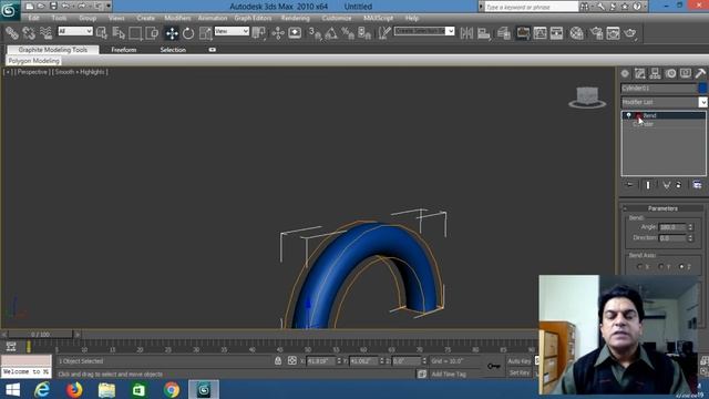 Lecture No:6 How to Apply Modifiers Bend, Twist and Lattice in 3D Studio MAX into Urdu смотреть онлайн