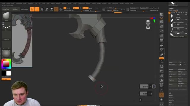 Zbrush - Блокаут, работа с примитивами #2 смотреть онлайн