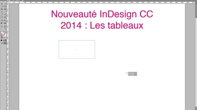 NOUVEAUTE INDESIGN CC 2014 : LES TABLEAUX смотреть онлайн