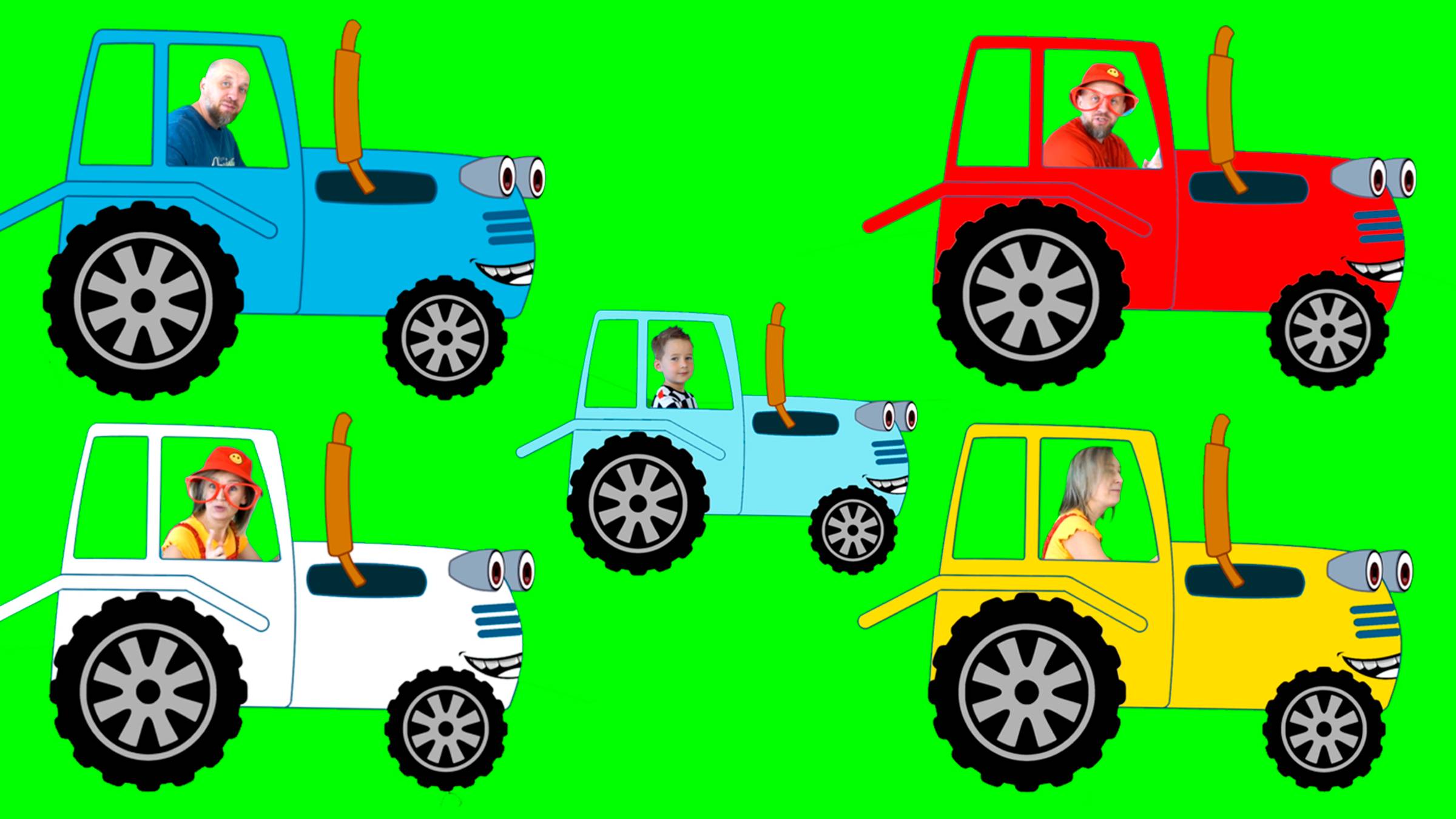 Синий трактор - песенка про тракторёнок. смотреть онлайн