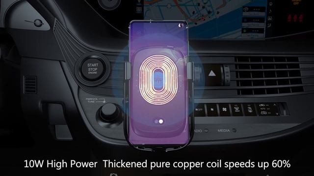 Baseus Rock Solid Vehicle Mounted Holder Wireless Charger смотреть онлайн