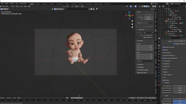 Baby fbx blender смотреть онлайн