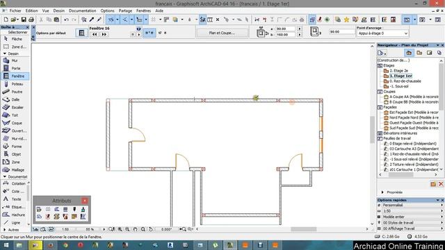 Tutoriel Archicad 16 de A à Z fr Parite 6 Porte et fenêtre смотреть онлайн