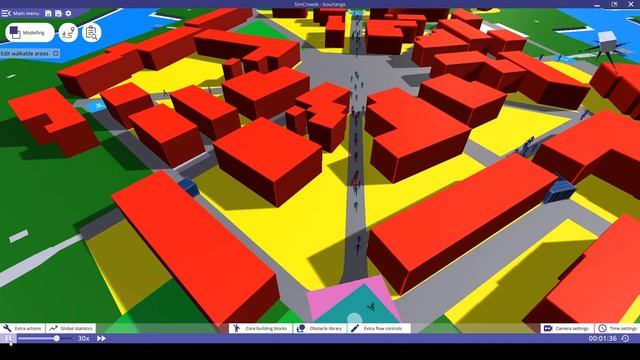 Interactive crowd simulation with dynamic obstacle placement смотреть онлайн