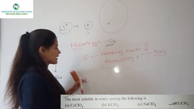 Fazan's rule | LiClO4 compound | DUET-2017 | TEST SERIES #19 | KALPANA YADAV