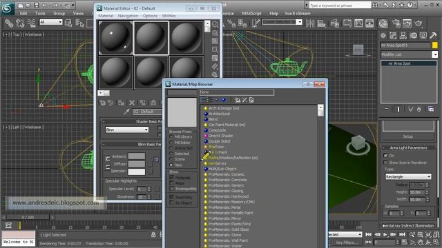 3ds max and mental ray - matte - shadow - reflection - HD смотреть онлайн