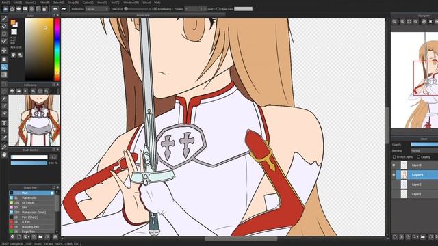 ASUNA! | Sword Art Online | Speedpaint #17 смотреть онлайн