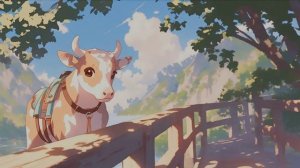 Идет бычок качается