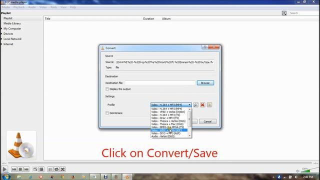 Convert Videos Using VLC Media Player