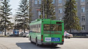 Троллейбус Тролза-5275.06 «Оптима»-2319. Покатушки по Новосибирску.