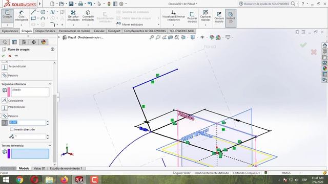 Solidworks - Croquis 3D 2 смотреть онлайн