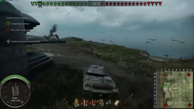 WoW Tanks прыгающий танк первый супер прыжок со скалы🛩 смотреть онлайн