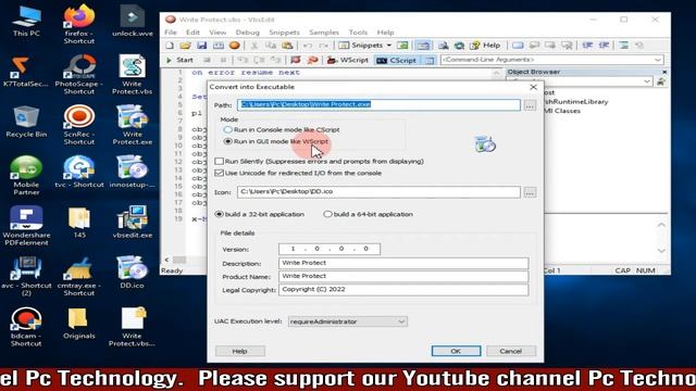Convert Vbs to EXe File | How to Convert Vbs to EXe File | Vbs ko EXe file me kaise convert kare смотреть онлайн