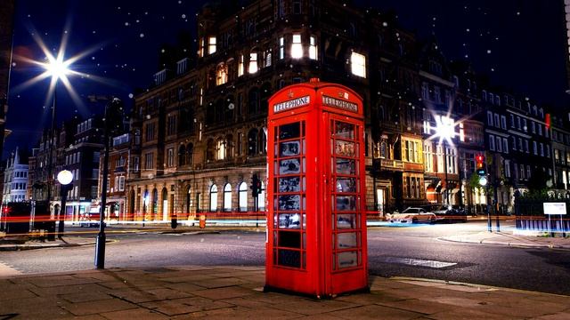 A Night In London. Relax Video Telephone Box.