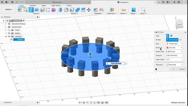 Fusion 360 Kava bowl tutorial смотреть онлайн