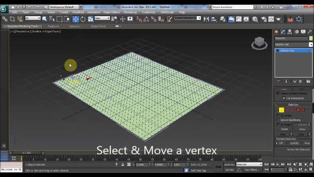 3DS MAX/ Soft Selection / Editable Poly/ beginners tutorial смотреть онлайн