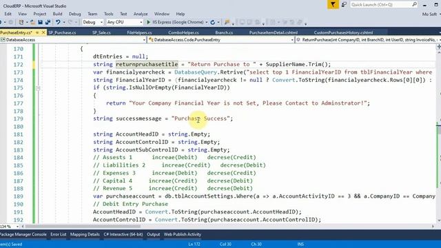 Business ERP Part 59 Purchase Return Transaction Setting ASP.NET MVC смотреть онлайн