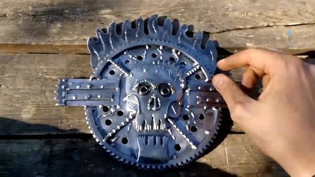 Черепушка в стиле Безумного Макса на руль.Mad Max Scull Emblem