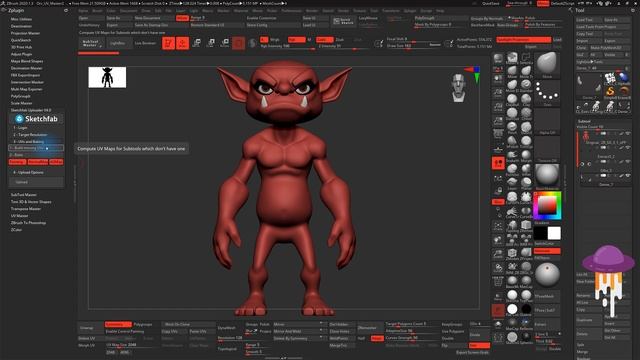 Como Fazer Upload do ZBrush para o Sketchfab - Tutorial ZBrush смотреть онлайн