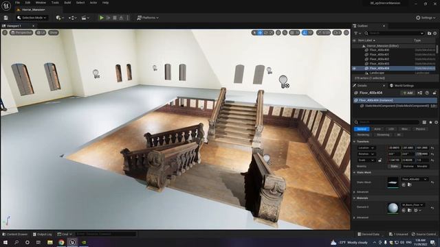 Unreal Engine 5 | Quixel Megascans | Create a Horror Mansion Environment Time laps-Part 1 смотреть онлайн