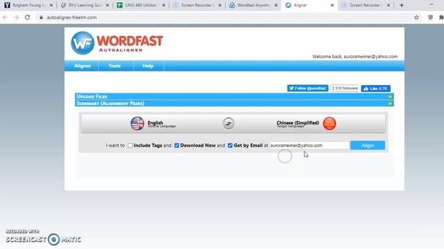 Text Alignment in Wordfast Anywhere смотреть онлайн